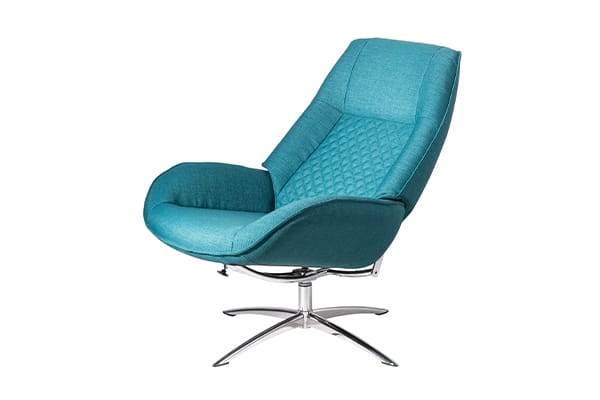 Fauteuil coloré turquoise relaxe Kebe