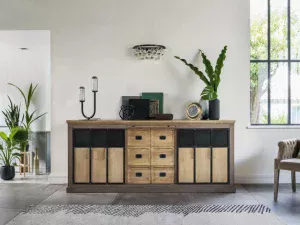 meuble enfilade industriel