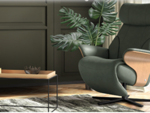 fauteuil relaxation électrique Stressless cuir et bois Adam