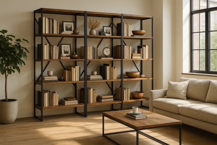 bibliotheque vitrine familiale
