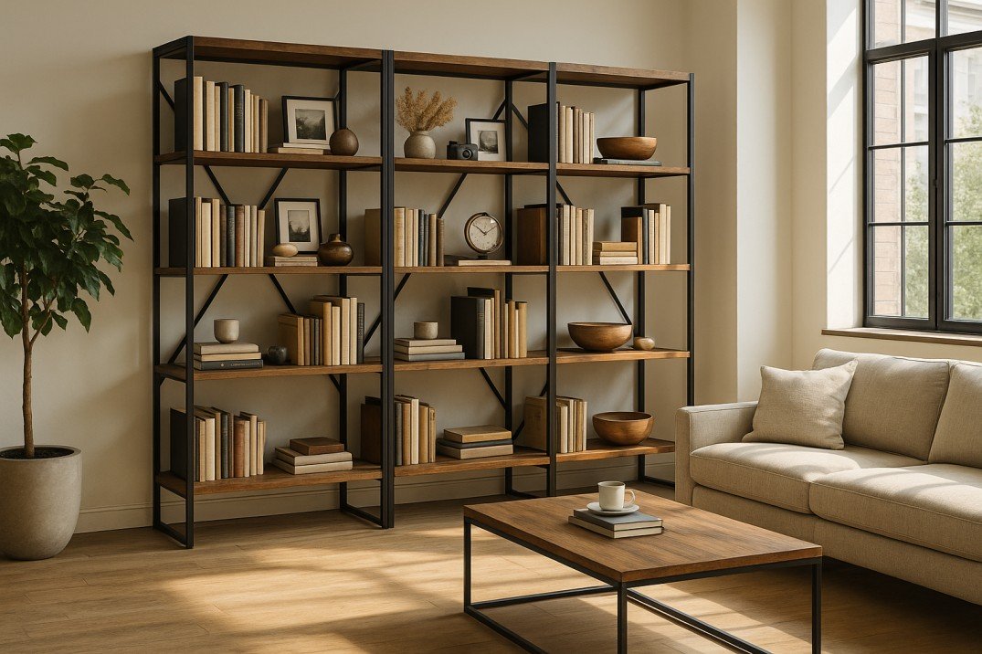 bibliotheque vitrine familiale
