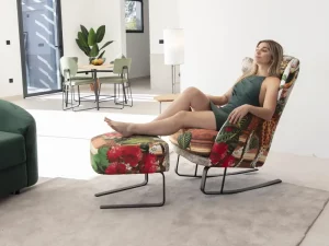 Fauteuil ottoman Fama