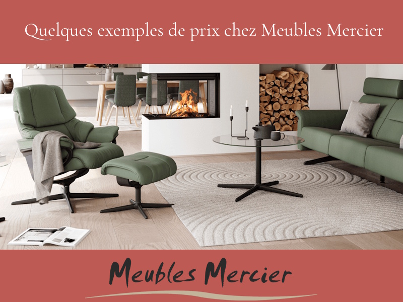 exemples de prix chez Meubles Mercier
