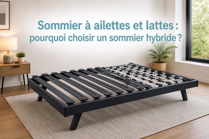sommier à ailettes et lattes