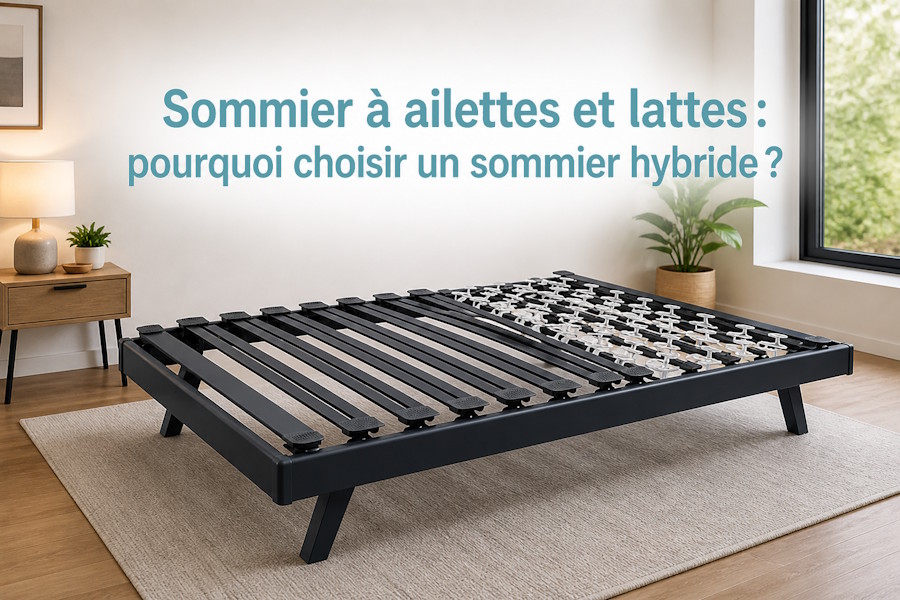 sommier à ailettes et lattes