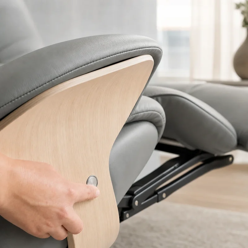 fauteuil de relaxation électrique incliné en cuir